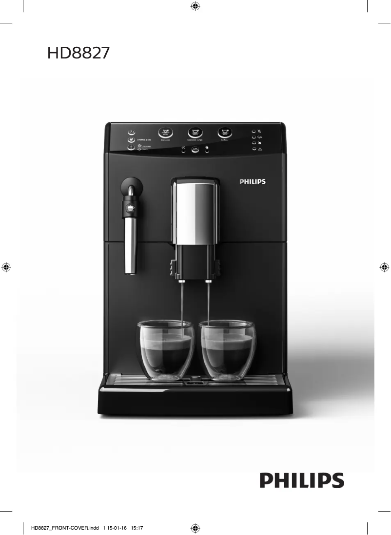 Página 1 del manual Manual de usuario Philips Saeco HD8827