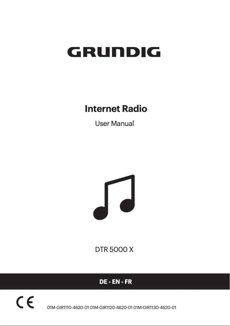 Página 1 del manual Manual de usuario Grundig DTR 6000 X