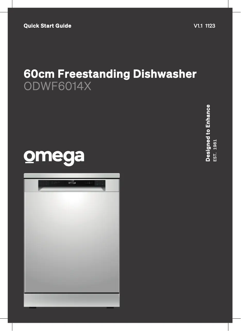 Page n°1 - Guide de démarrage rapide Omega ODWF6014X