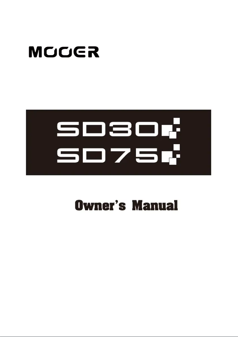 Image de la première page du manuel de l'appareil SD75