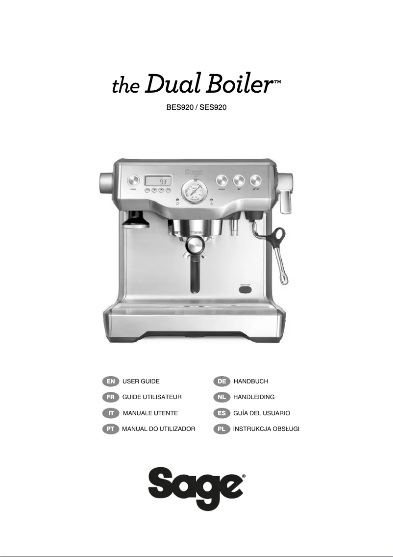 Page 1 de la notice Manuel utilisateur Sage the Dynamic Duo SEP920