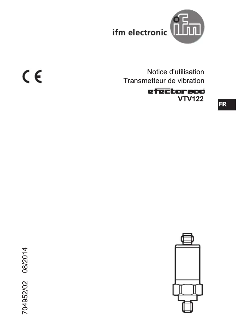 Page 1 de la notice Manuel utilisateur IFM VTV122