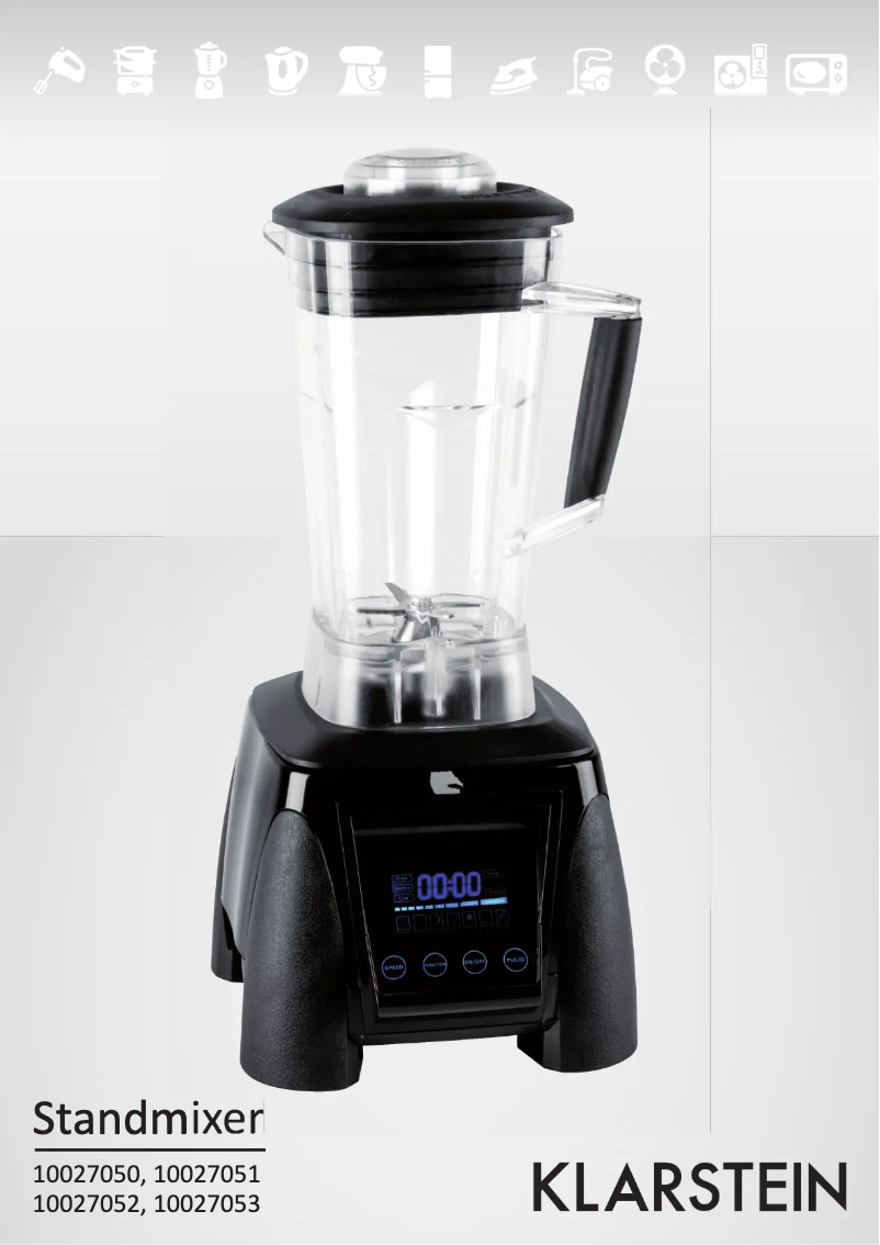 Page n°1 - Manuel utilisateur Klarstein 60001596