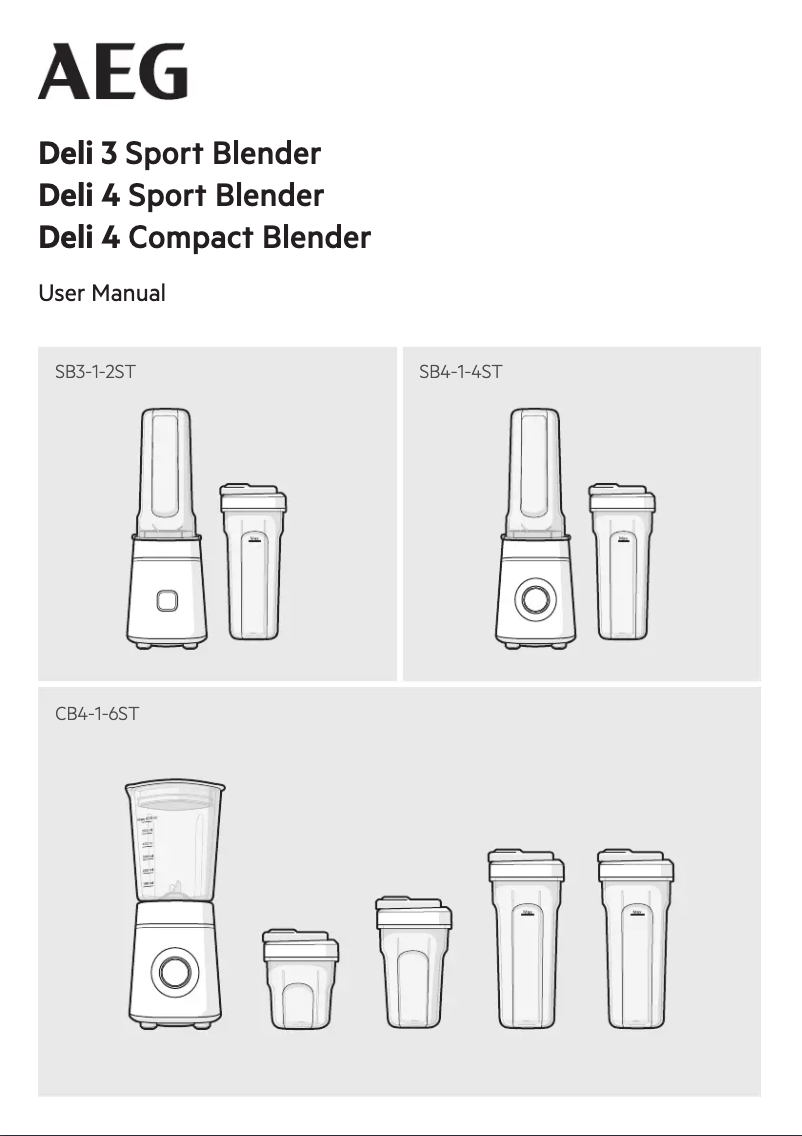 Página 1 del manual Manual de usuario AEG Deli 3