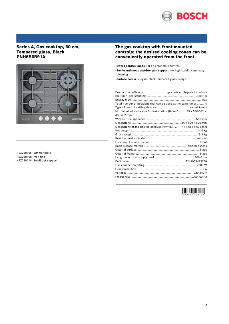 Image de la première page du manuel de l'appareil PNH6B6B91A