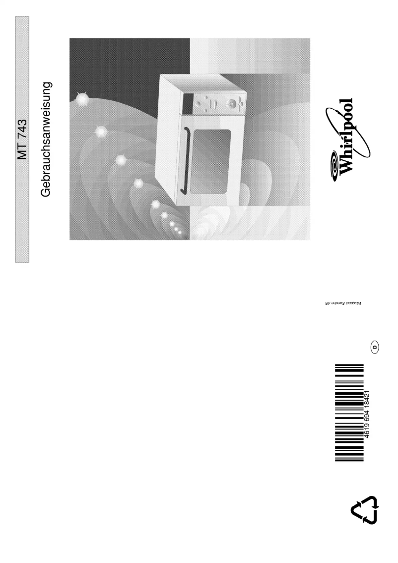 Page n°1 - Manuel utilisateur Whirlpool MT 743