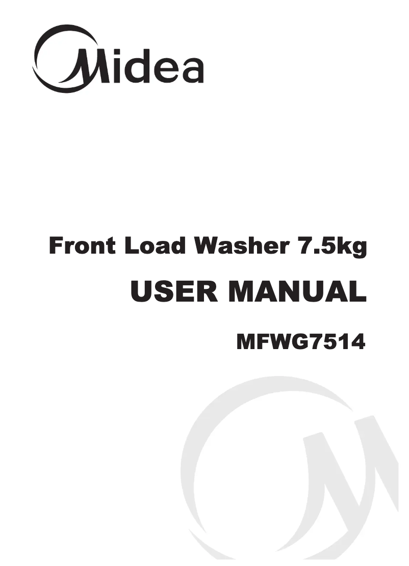 Page 1 de la notice Manuel utilisateur Midea MFWG7514