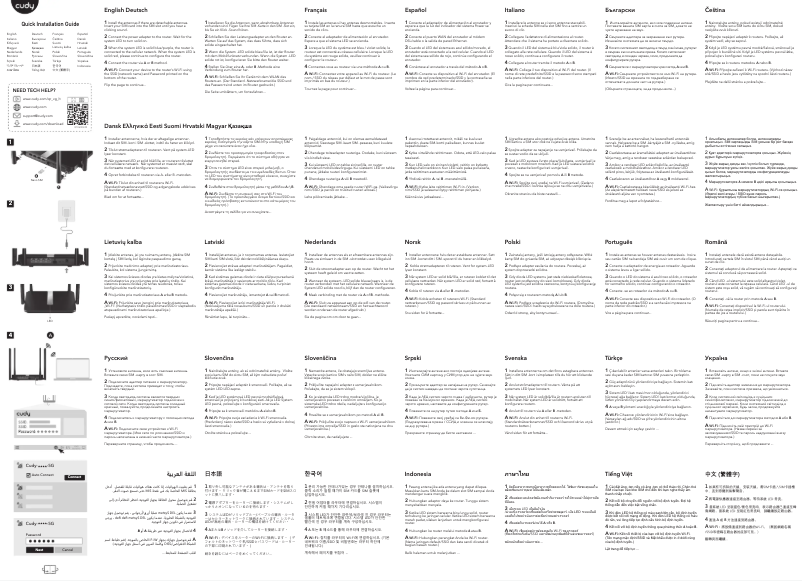 Page 1 de la notice Manuel utilisateur Cudy LT500D