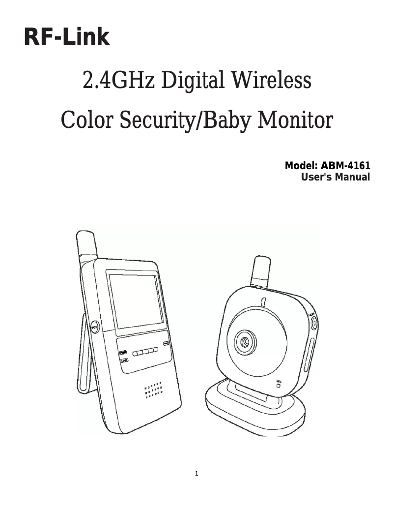 Page n°1 - Manuel utilisateur RF-Link ABM-4161