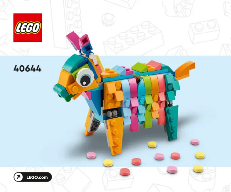 Page 1 de la notice Manuel utilisateur Lego Piñata 40644