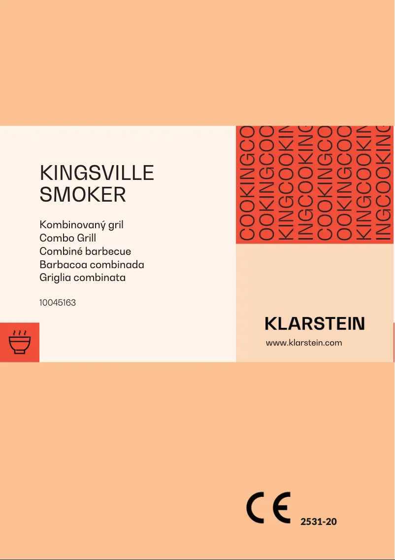 Image de la première page du manuel de l'appareil Kingsville Smoker