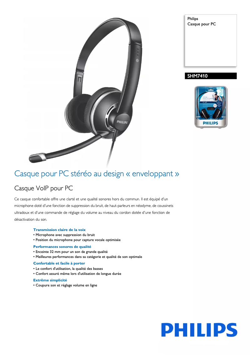 Image de la première page du manuel de l'appareil SHM7410