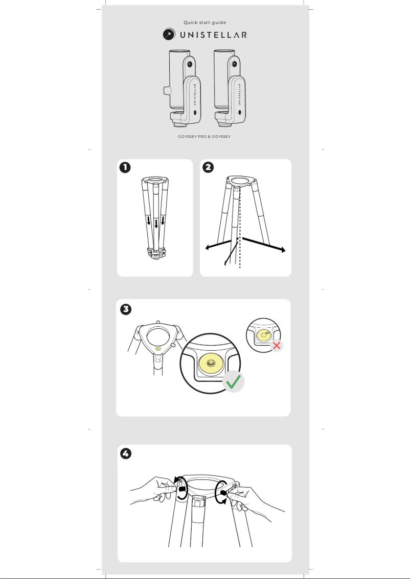 Página 1 del manual Guía de inicio rápido Unistellar Odyssey