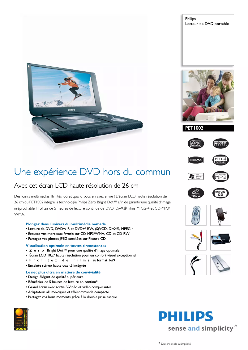 Image de la première page du manuel de l'appareil PET1002