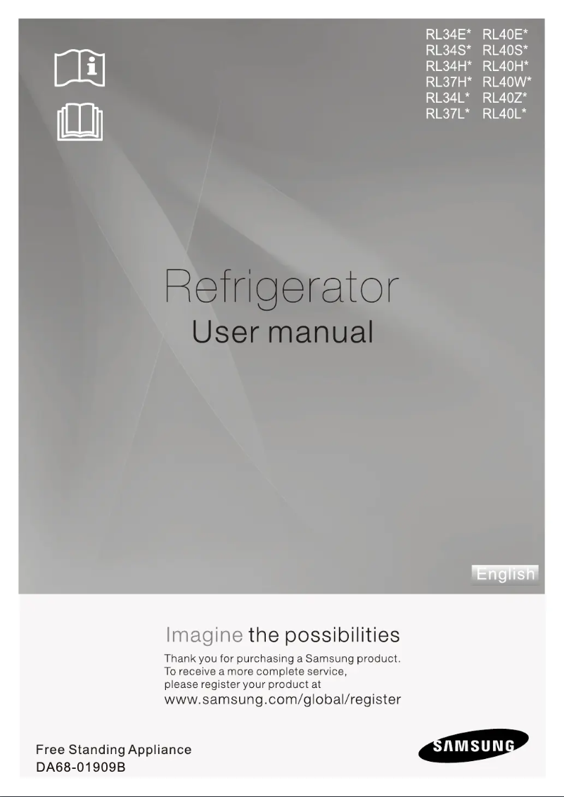 Page 1 de la notice Manuel utilisateur Samsung RL-40 SGIH
