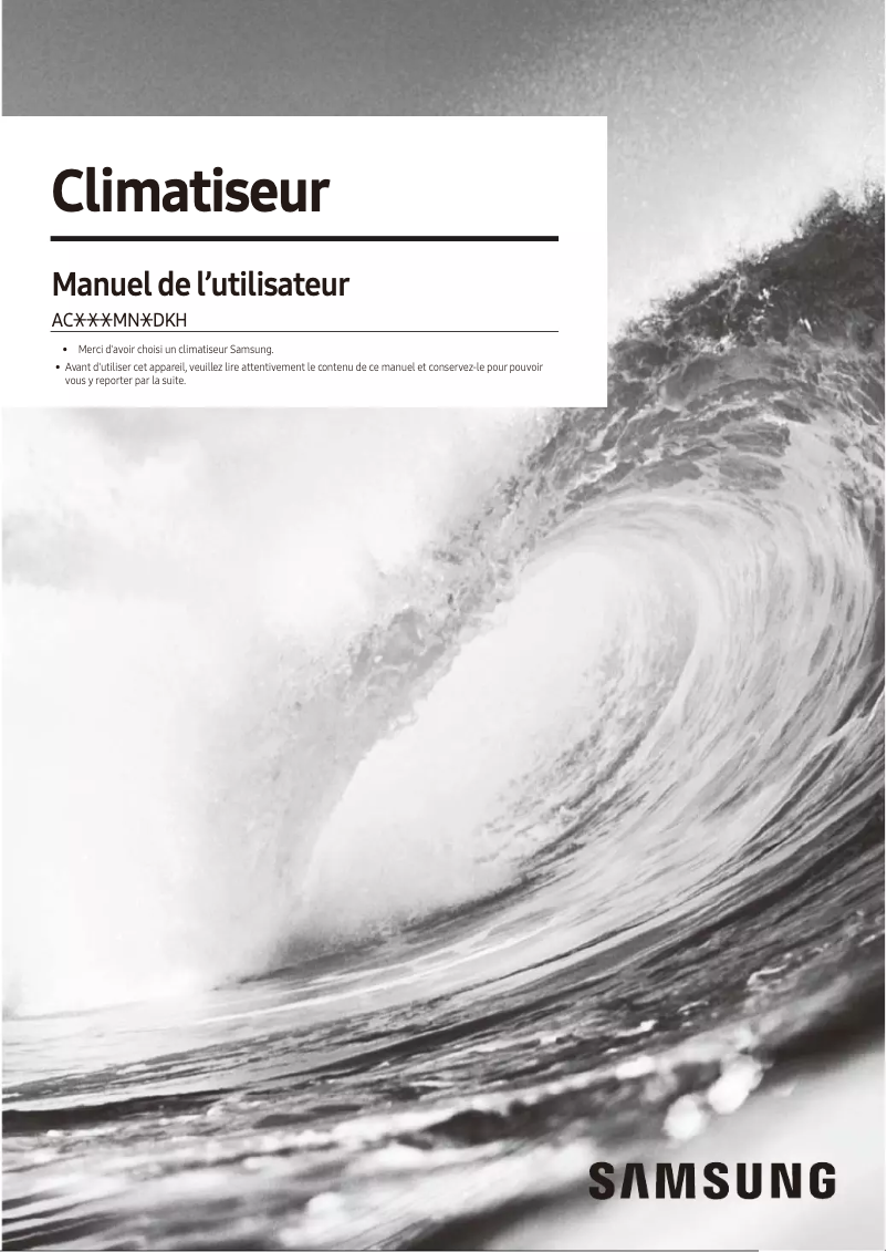 Image de la première page du manuel de l'appareil AC052MN4DKH