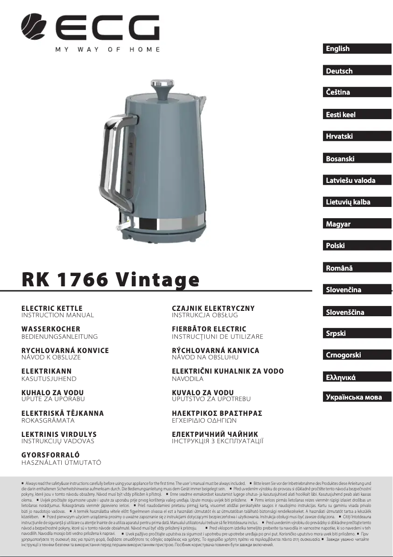 Page n°1 - Manuel utilisateur ECG RK 1766