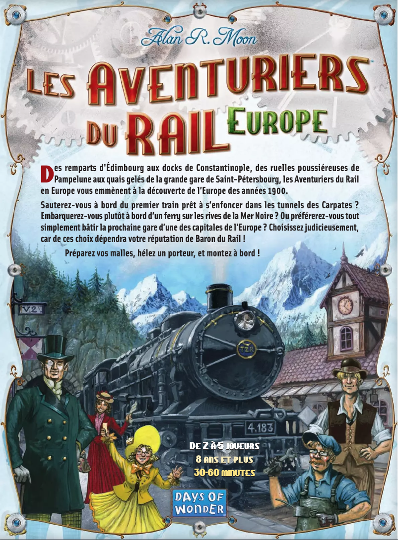Página 1 del manual Manual de usuario Days of Wonder Ticket to Ride - Europe