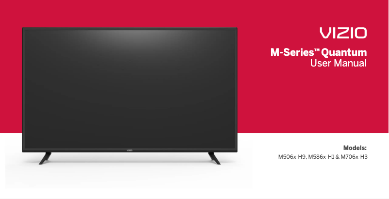 Page 1 de la notice Manuel utilisateur VIZIO M506x-H9