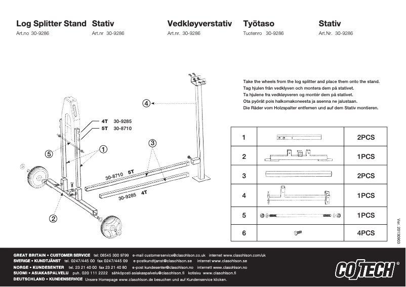Page 1 de la notice Manuel utilisateur Cotech 30-9286