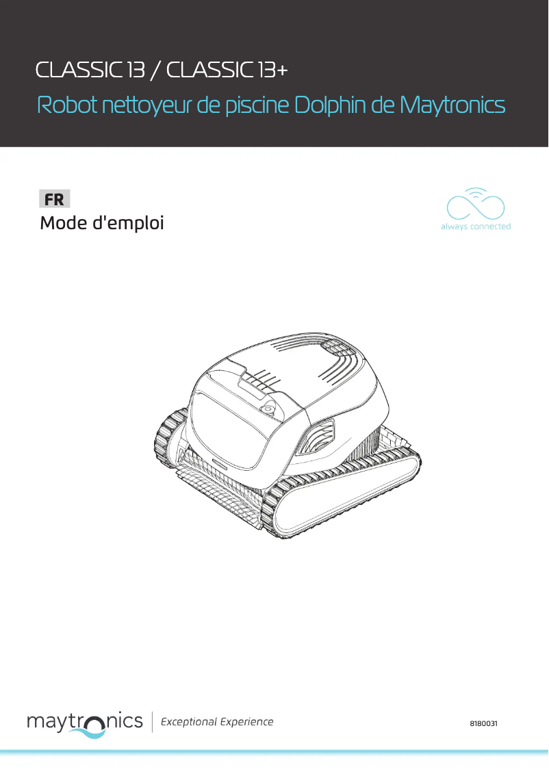 Page 1 de la notice Manuel utilisateur Maytronics Dolphin T55i