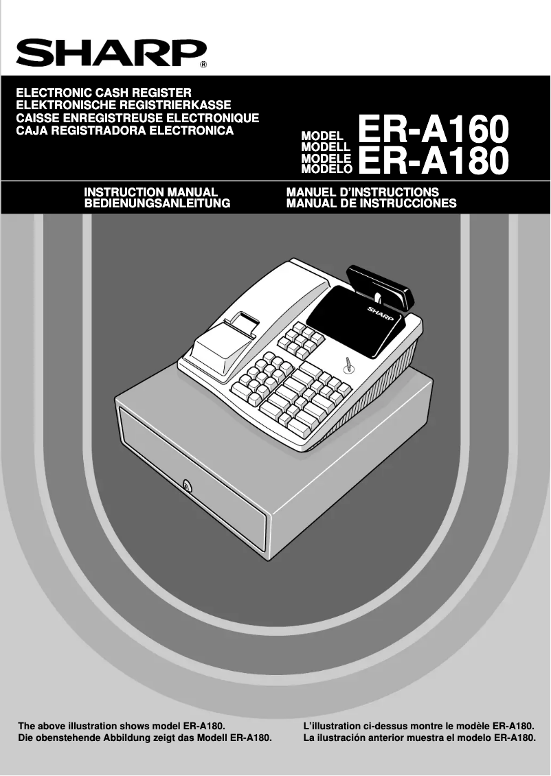 Page 1 de la notice Manuel utilisateur Sharp ER-A180
