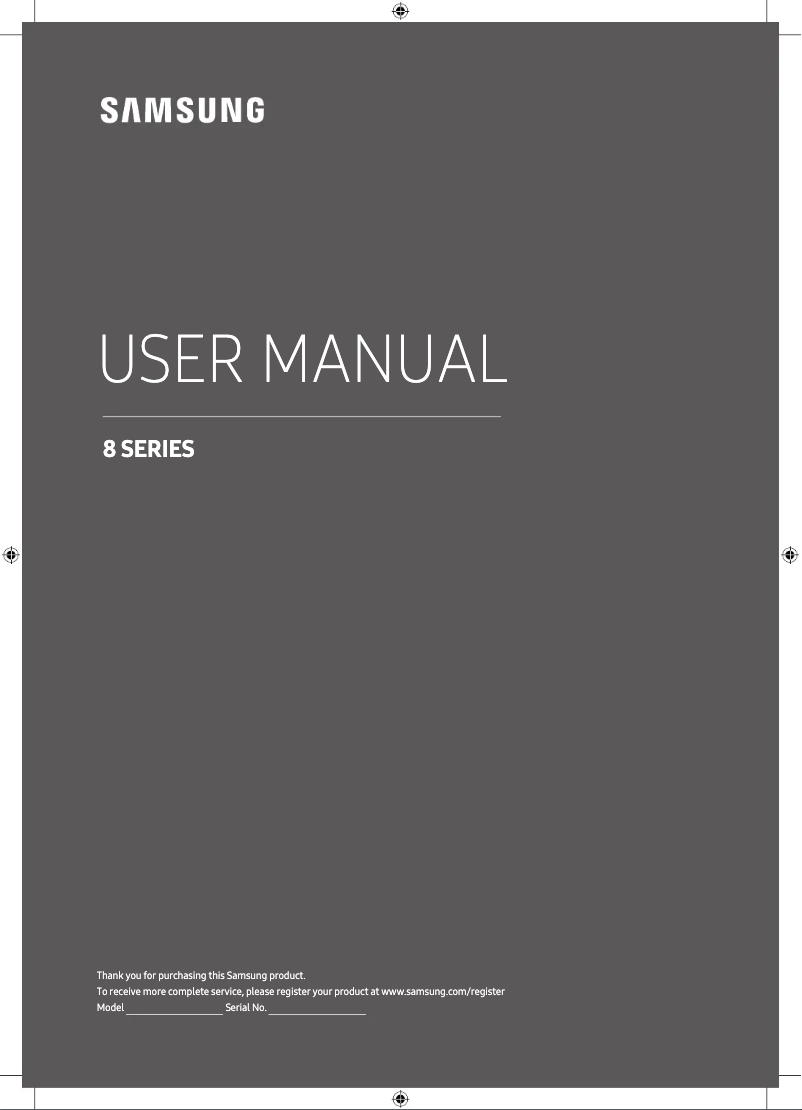 Page n°1 - Manuel utilisateur Samsung UE55MU8000T