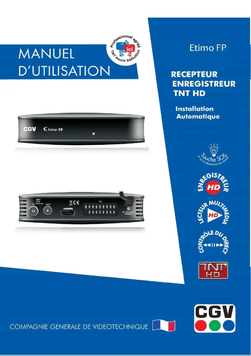 Image de la première page du manuel de l'appareil Etimo FP