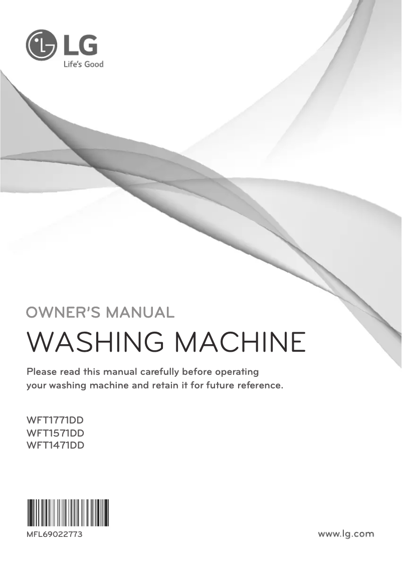 Página 1 del manual Manual de usuario LG WFT1571DD