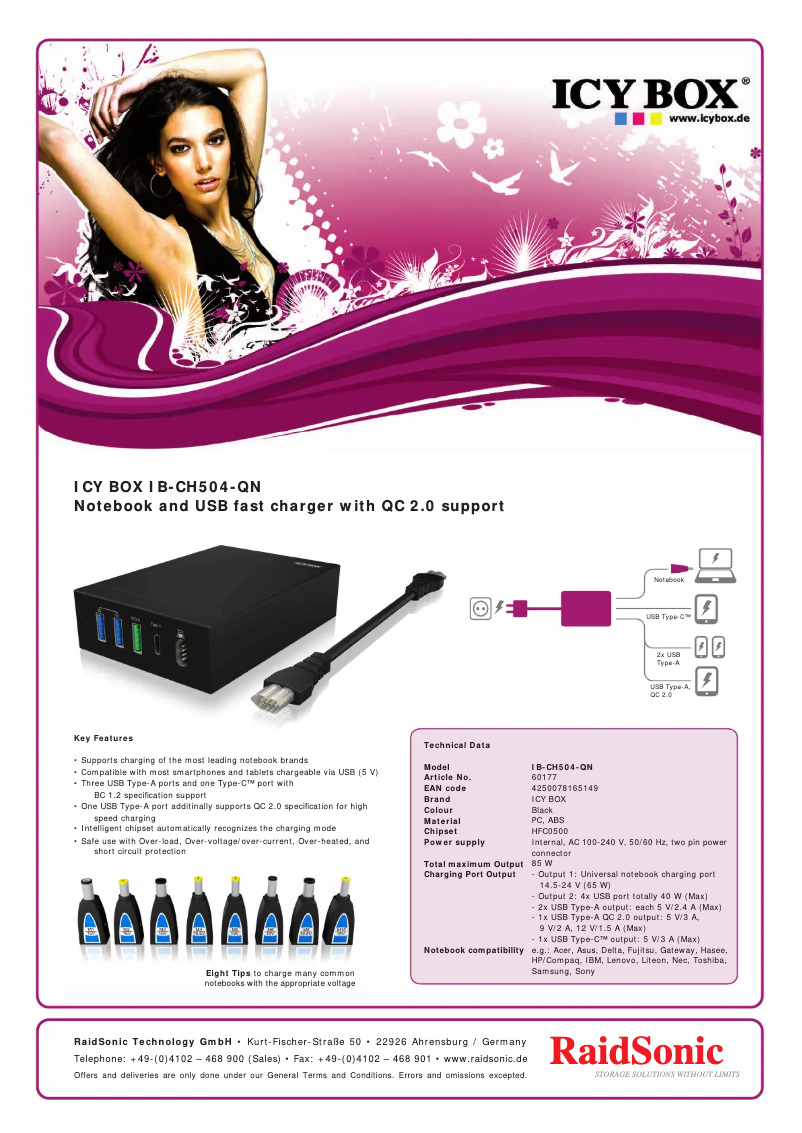 Image de la première page du manuel de l'appareil IB-CH504-QN