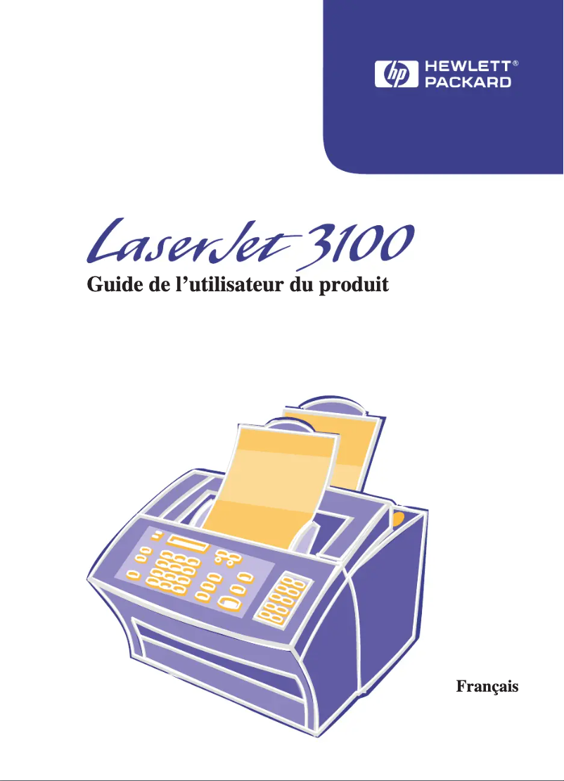 Image de la première page du manuel de l'appareil LaserJet 3100