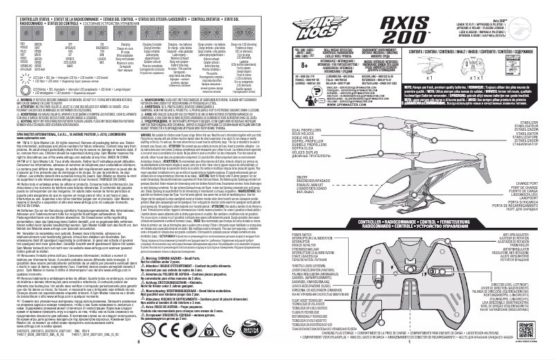 Image de la première page du manuel de l'appareil Axis 200