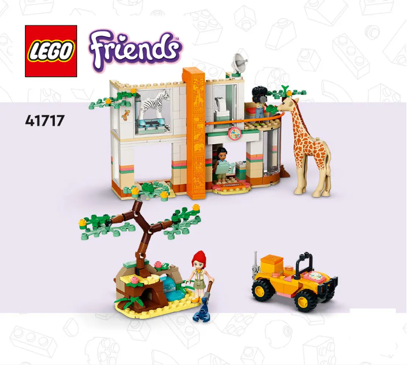 Page n°1 - Consignes visuelles Lego Friends 41717