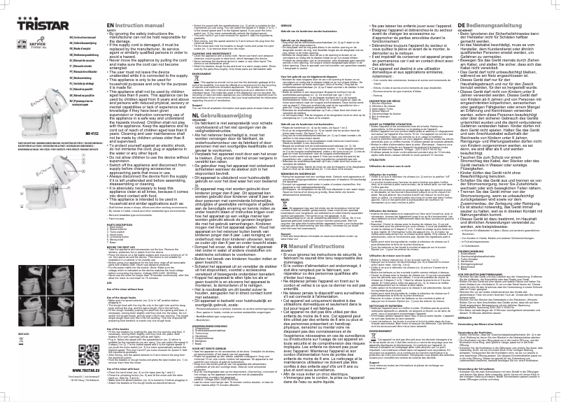 Image de la première page du manuel de l'appareil MX-4152