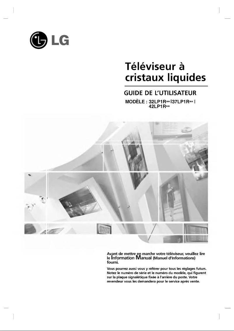 Page n°1 - Manuel utilisateur LG 37LP1R