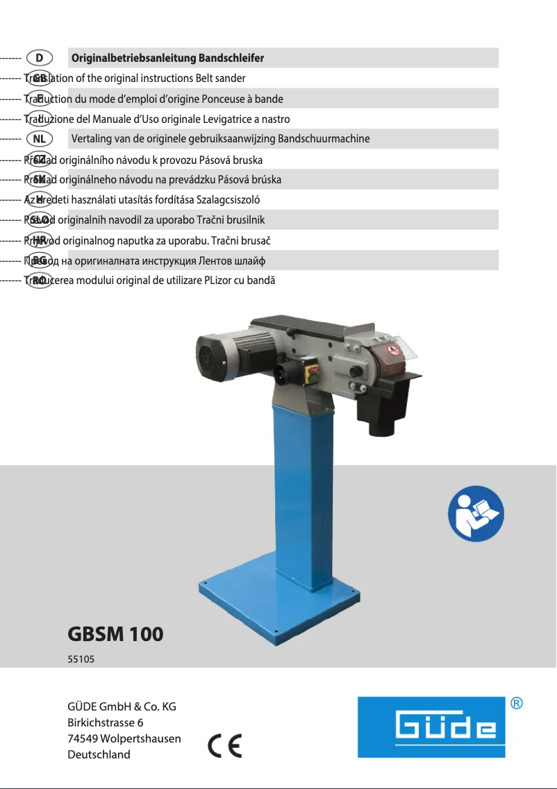 Page n°1 - Manuel utilisateur Güde GBSM 100