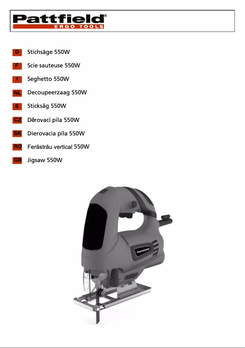 Image de la première page du manuel de l'appareil PA-500ST