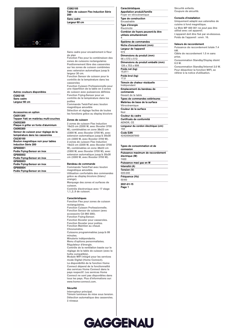 Imagen de la primera página del manual del dispositivo CI262105