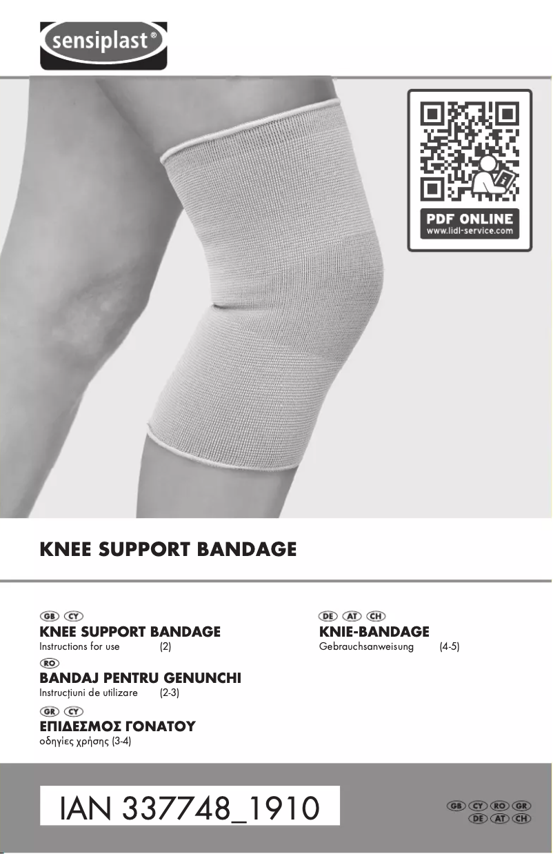 Page n°1 - Manuel utilisateur Sensiplast IAN 337748