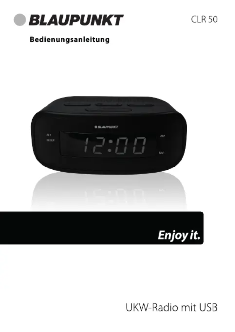 Page n°1 - Manuel utilisateur Blaupunkt CLR 50