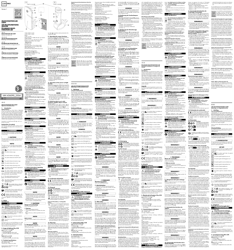 Página 1 del manual Manual de usuario Livarno Lux IAN 436090