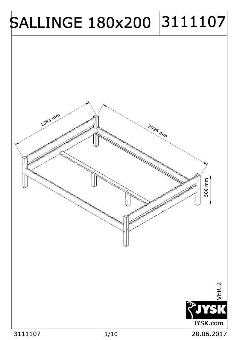 Image de la première page du manuel de l'appareil Sallinge (180x200)