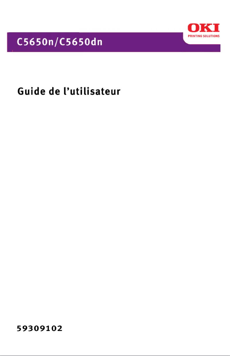 First page image of the manual for C5650N