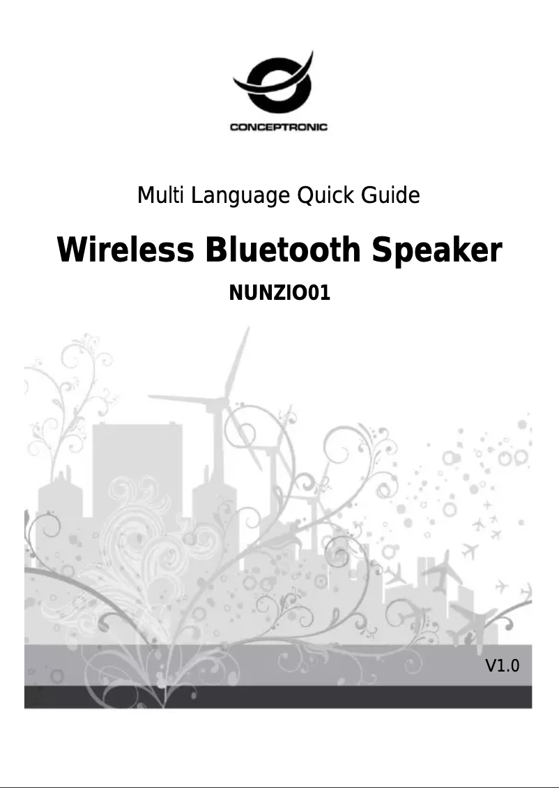 Page 1 de la notice Manuel utilisateur Conceptronic NUNZIO01P