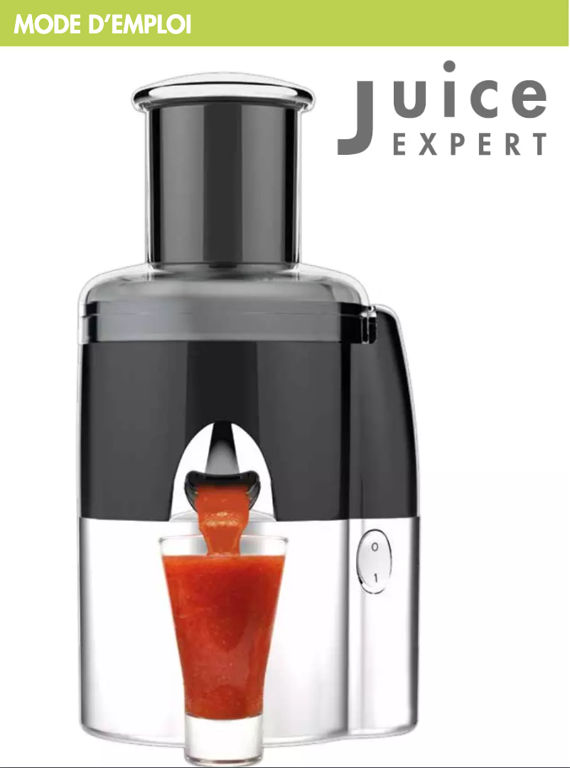 Image de la première page du manuel de l'appareil Juice Expert 3