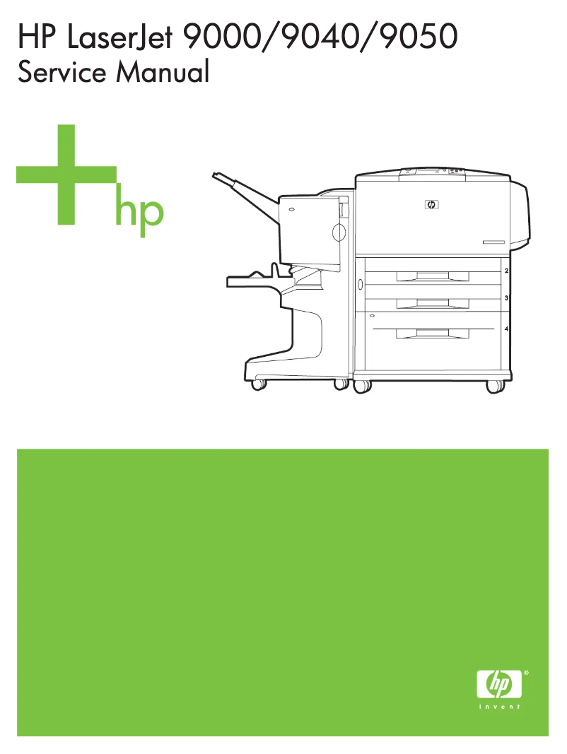 Imagen de la primera página del manual del dispositivo LaserJet 9000hns