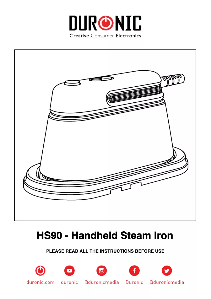 Page 1 de la notice Manuel utilisateur Duronic HS90