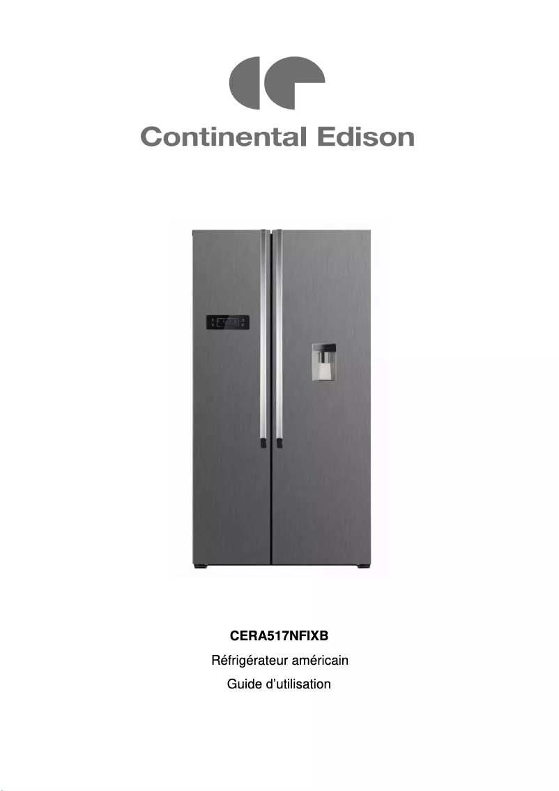 Image de la première page du manuel de l'appareil CERA517NFIXB