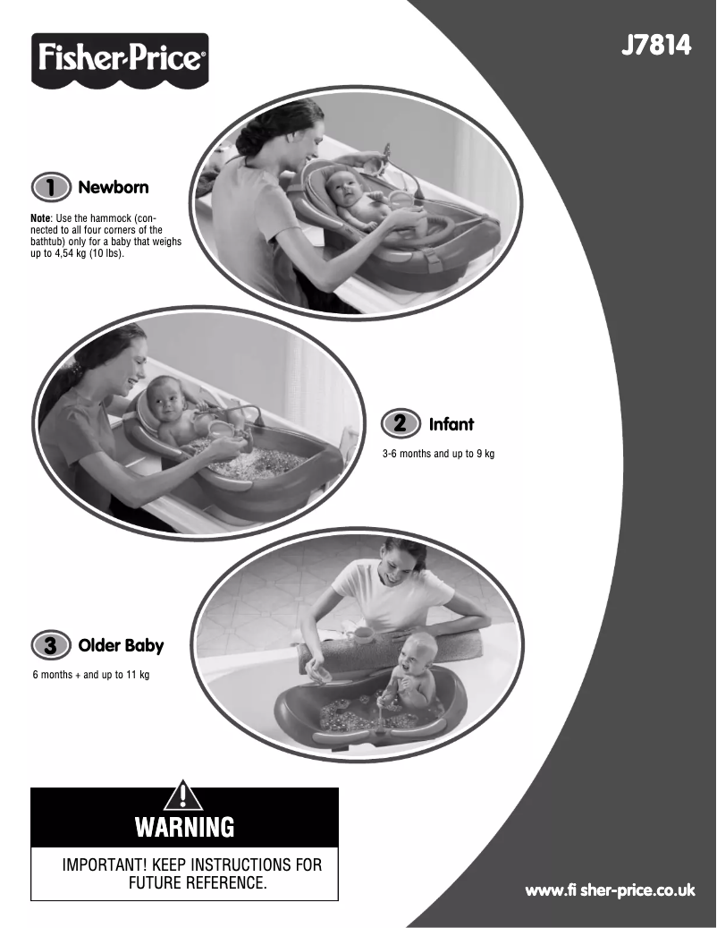 Page n°1 - Manuel utilisateur Fisher Price J7814