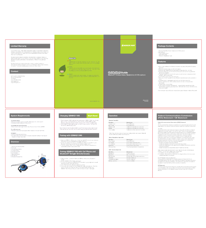 Page 1 de la notice Manuel utilisateur iogear GBMH211W6